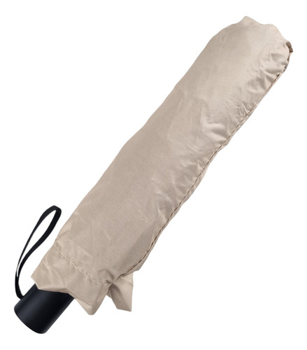 Guarda Chuva Com Proteção Solar Grande Reforçado Cor Bege Desenho Do Tecido Liso