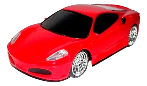 Auto Radio Control Ferrari Cupe F430 Roja Luces Neon Delante