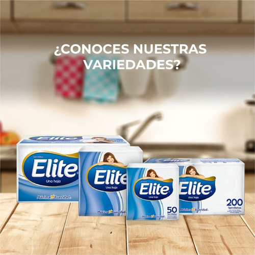 Imagen 4 de 4 de Servilletas Elite Pack Cocktail 400 Un