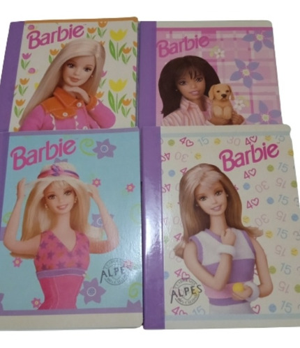 Libreta Pequeña Cuadriculada. 52hjs. Barbie X 36. Alpes.