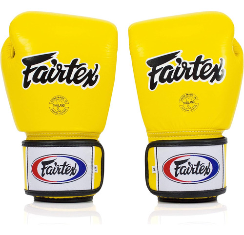 Guantes P/ Entrenamiento De Boxeo Fairtex, Amarillo, 14 Oz