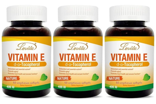 Vitamina E 60cap Pack 3 Lovita - Unidad a $1495