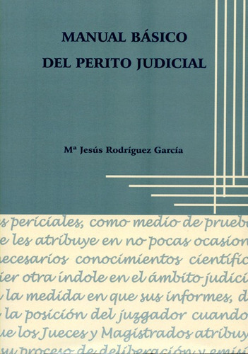 Libro Manual Basico Del Perito (+ Cd) Judicial