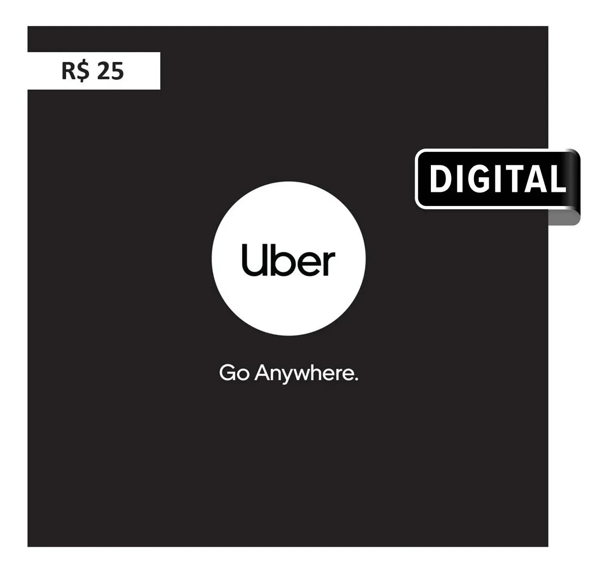 Uber Gift Card R$25 (Digital)