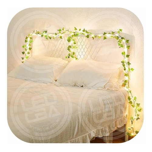 Guirnalda Led Enredadera Artificial 8 Mts Hiedra Con Enchufe