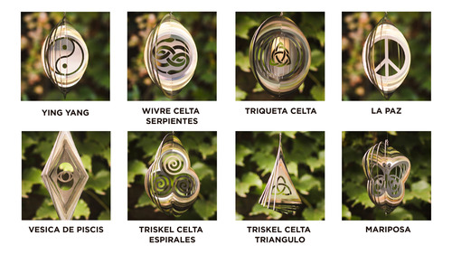 Windspinner / Encanta Viento Acero Inox - Cruz Orlada 20 Cm