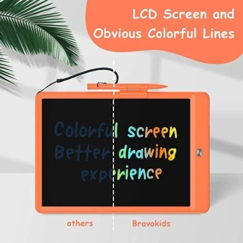 Imagen 4 de 6 de Tablet De Escritura Lcd A Color Para Niños Y Niñas - Orange