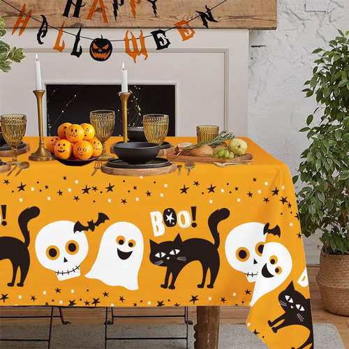 Mantel Plastico Rectangular Decoracion Cumpleaños Infantil Halloween