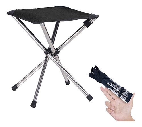 1 Taburete De Camping, Silla Plegable Pequeña, Taburete Pleg