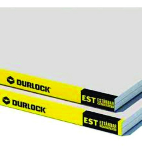 Placa De Yeso Durlock 12,5mm 1.20 X 2.40 Mts Standard Mdp