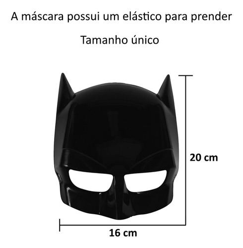 Kit 3 Em 1 Batma Espada Máscara E Escudo Infantil Brinquedo