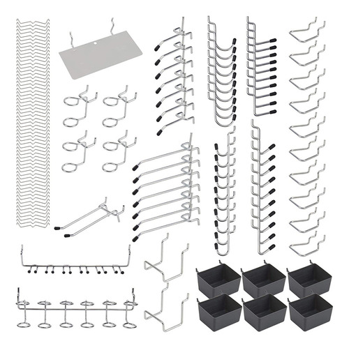 Kit De Classificação Organizador De Ganchos De Metal Pegboar