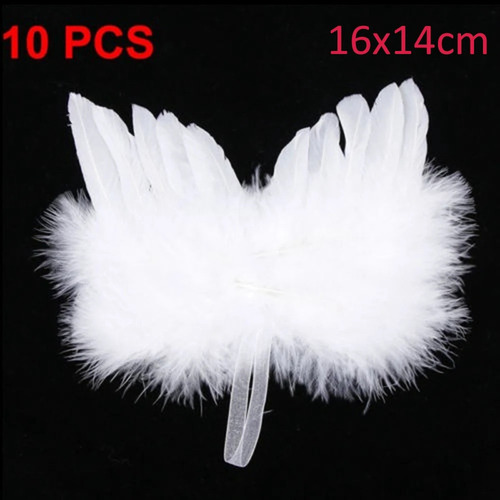 10pcs Angel Blanco Vintage Decoraciones De Árbol De Navidad
