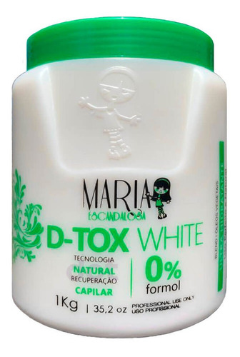 Maria Escandalosa D-tox White Botox 1kg Sem Formol