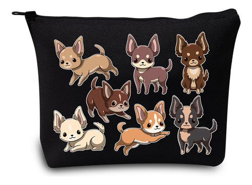 Divertido Chihuahua Perro Cosmético Maquillaje Bolsa Chihuah