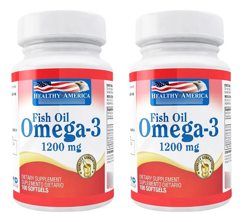 Omega 3 Fish Oil 1200mg X2 Fcos - Unidad a $600