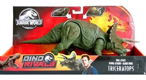 Jurassic World Triceratops Doble Ataque Dino Rivals
