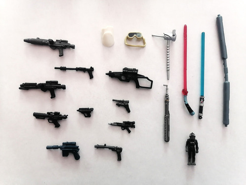 Star Wars Lote 14 Figuras Y Lote 18 Armas Accesorios (Usado)