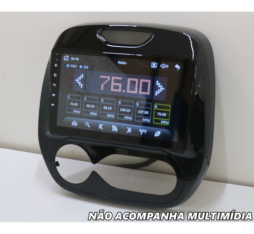 Moldura Do Som Renault Captur Ar Digital Painel 9 Polegadas