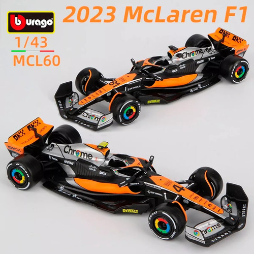 Miniatura F1 2023 Mclaren Mcl60 Norris S/piloto 1/43 Burago