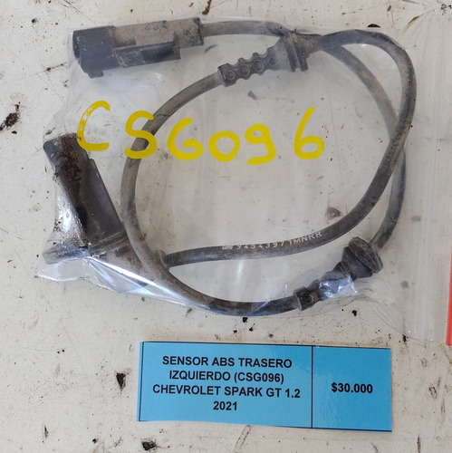 Sensor Abs Trasero Izquierdo Chevrolet Spark Gt 1.2 2021