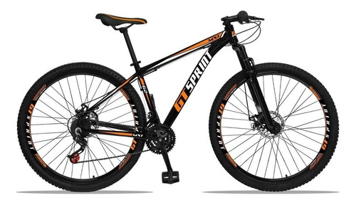 Bicicleta  de passeio GT Sprint MX1 alumínio suspensão aro 29 15" 21v freios de disco mecânico cor laranja