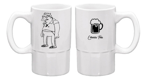 Chopp Cerveza Ceramica Con Frases Humor Regalo Personalizado