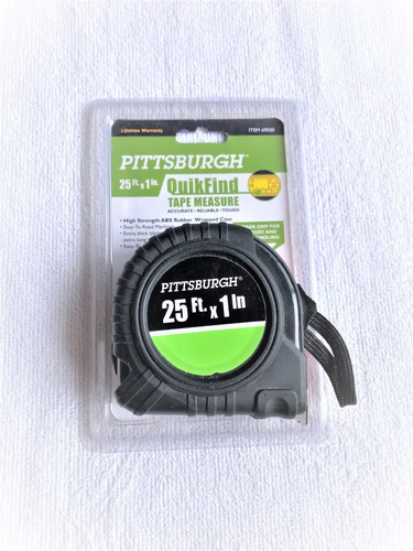 Cinta Metrica Pittsburgh, De 25 Pies=7.62mts. Nueva!.