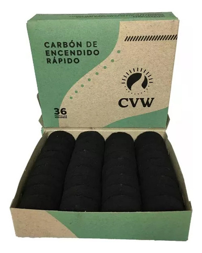 Carbones X36u. 5 Cajas Para Defumacion Sahumar Vegetal Cvw- 