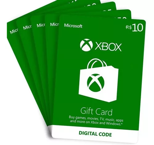 Gift Card Microsoft Xbox 10 reais - Envio Imediato - Gift Card Online