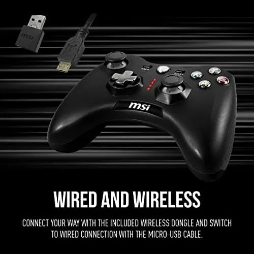 Msi Force Gc30v2 Controlador Inalámbrico Para Juegos, Motore