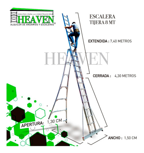 Alquiler De Escaleras Extensibles Y Tijeras Andamios