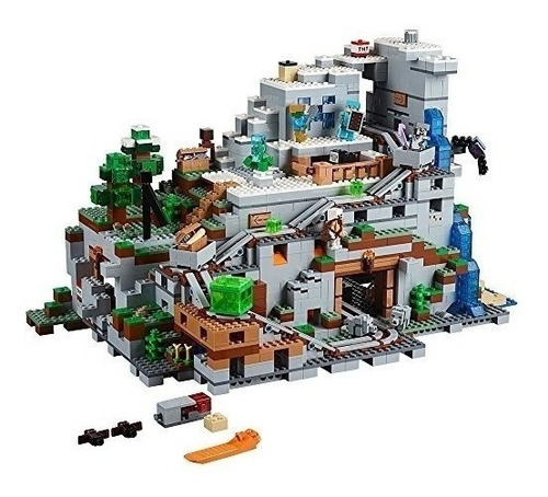Set de construcción magnético Lego Minecraft The mountain cave 2863 piezas  en  caja