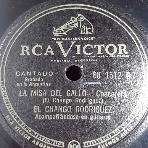 Pasta El Chango Rodriguez Rca Victor C481