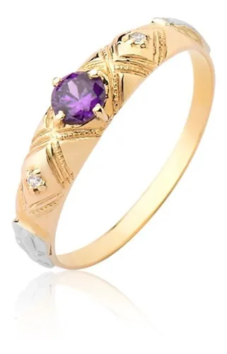 comprar Lindo Anel De Formatura Delicado Em Ouro 10k! A45