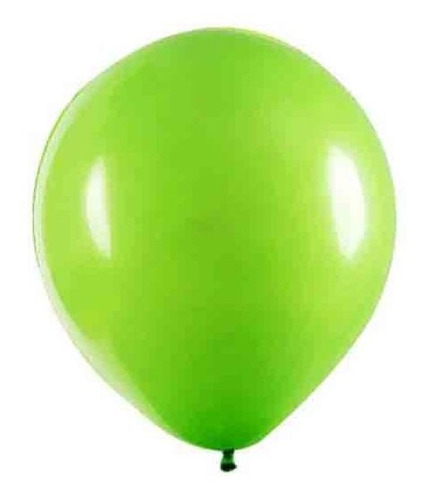Balão Bexiga Cor Liso 8 Polegadas 20cm C/ 50 Uni. Happy Day Cor Verde Limão