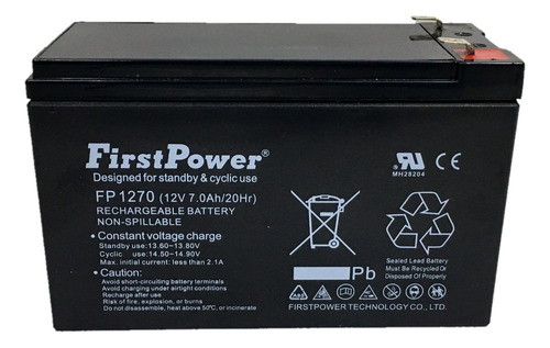 Bateria Seca Recargable 12 V 7 Ah Sellada Marca First Power