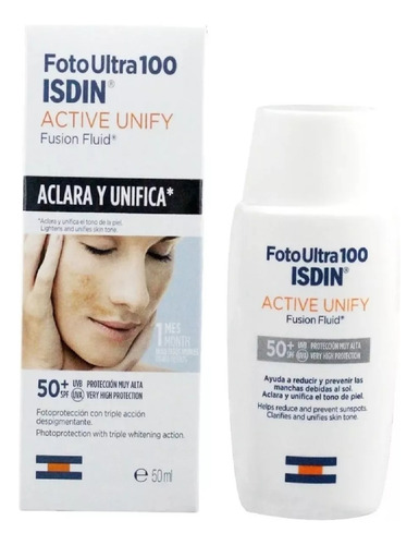 Isdin Fotoultra 100 Active Unify Spf 50+ 50 Ml Sin Color