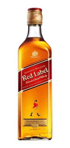 Botella Whisky Johnnie Walker Red Label 1000ml Estampillado