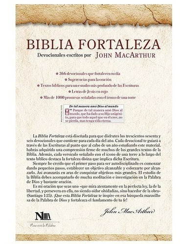 Biblia Macarthur Reina Valera 1960 Devocional Marrón
