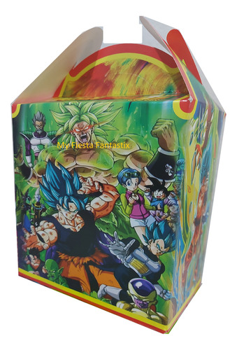 Goku Dragon Ball Super V Set 50 Dulceros Cajitas Bolo Feliz