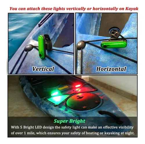 Botepon Luces De Navegación Para Kayak Luces De Popa...