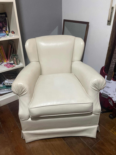 Sillón Blanco Esquinero Usado 78cm Alto 70 Cm Ancho