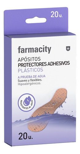 Apósitos Protectores Adhesivos Farmacity Plásticos X 20 Un
