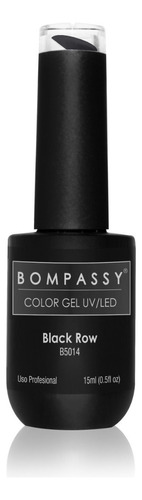 Bompassy Gel Color Uv/led Cabina 15ml Color Black Row