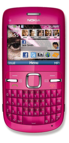 Celular Nokia C3 Rose (Reacondicionado)