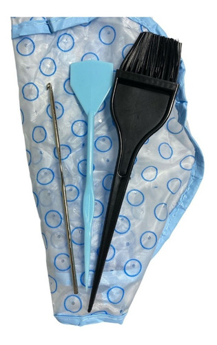 Gorro Kit Para Rayos Luces Estilista Profesional Tono Azul