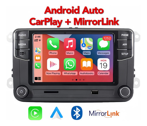 Estéreo Rcd360 Pro Carplay Android Auto Incluye Cámara Negro (Usado)