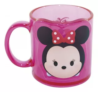 Caneca Acrilico Infantil Menina Rosa Minnie Tsum 250ml