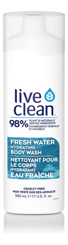 Live Clean Lavado Corporal, Agua Dulce Hidratante, 17 Onzas